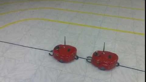 Virtual Truck-Trailer Formation Controller for Amigobots