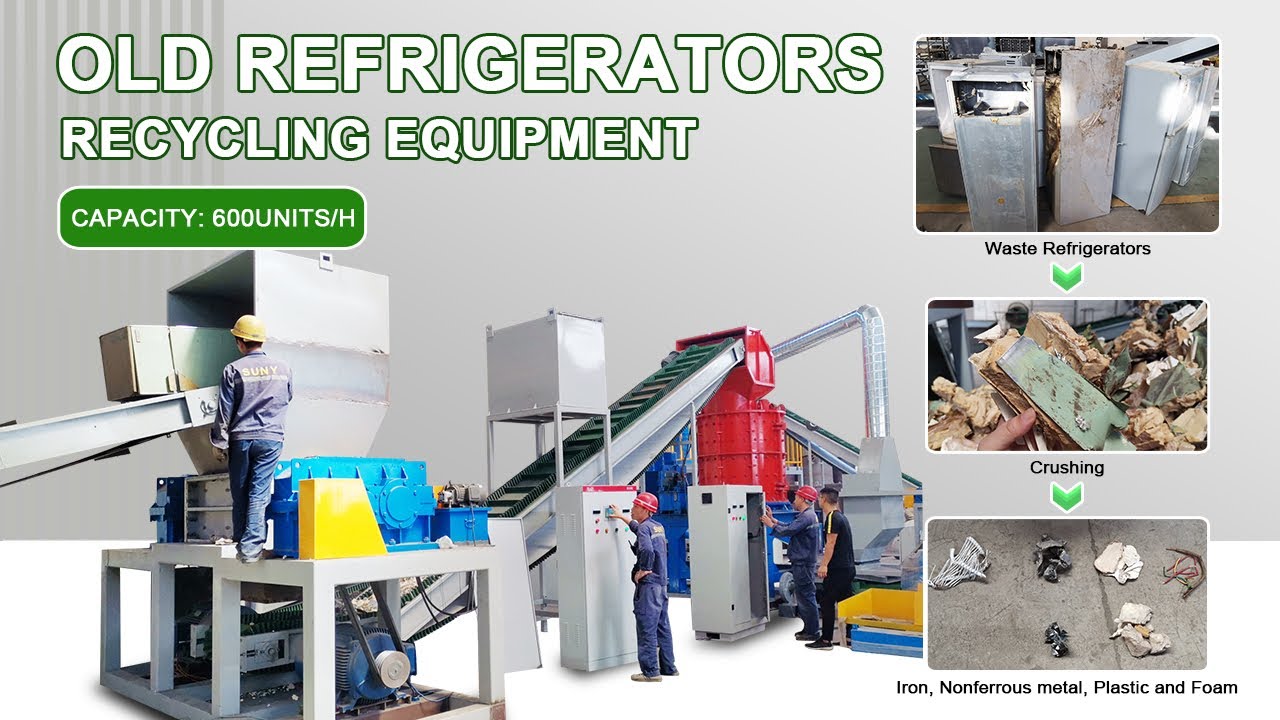 Old Refrigerators Dismantling and Recycling Machine for Home Appliance