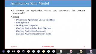OOAD Lecture 24: Application State Model, Adding Operations