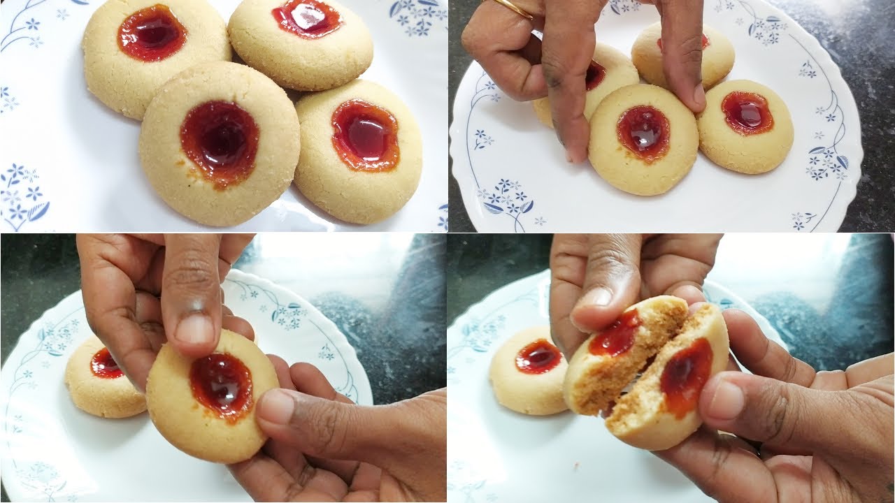 3 ingredients jam biscuits Homemade Jam Biscuits YouTube