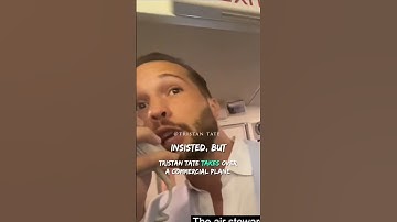 📹 Tristan Tate Takes Over A Commercial Plane 👉😎 #andrewtate #topg #matrix #shorts