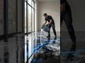 This Floor Looks Like REAL Lightning ⚡#shorts #epoxyfloor #epoxyart #epoxy #satisfying #trending