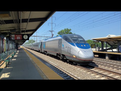 Amtrak Acela Express 150 MPH Revenue Service Debut on The NEC @ Princeton Junction, NJ (5/31/22)