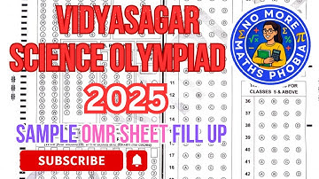 Vidyasagar Science Olympiad 2025 | OMR SHEET FILL UP