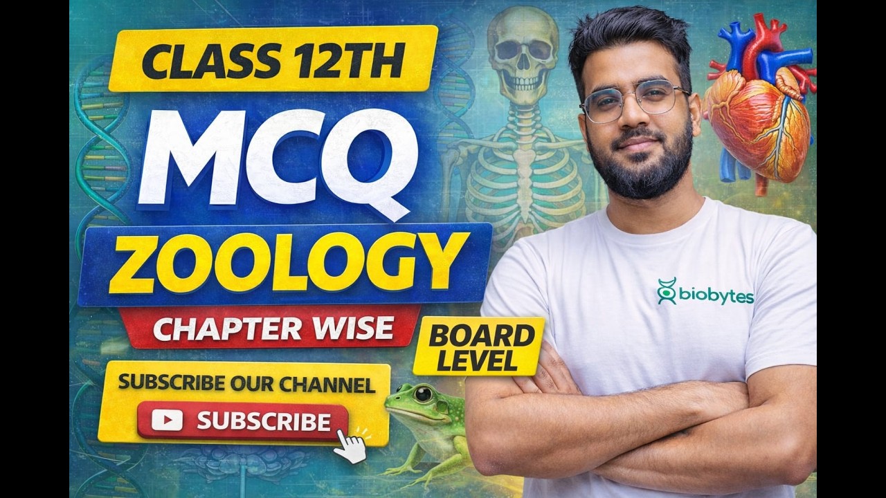 Class 12th MCQ Zoology Chapter wise / Board level / Jac class 12th biology.