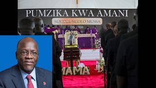 HALI ILIVYO MAZISHI YA MAMA WA HAYATI MAGUFULI, VIONGOZI WA SERIKALI WASHIRIKI