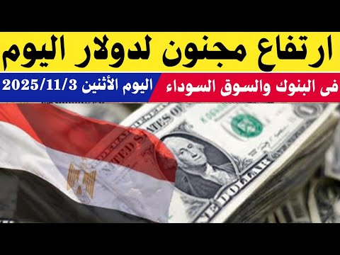 سعر الدولار اليوم أسعار الدولار في مصر اليوم الأثنين 2025 11 3 سعر الدولار في السوق السوداء في مصر