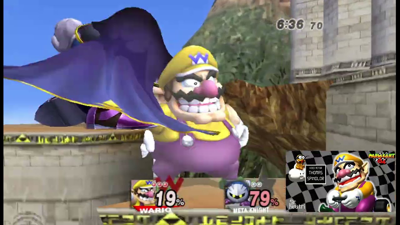 Wario Man Speaking Japanese While Fighting Meta Knight