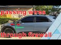 passing wires through Hyundai's firewall