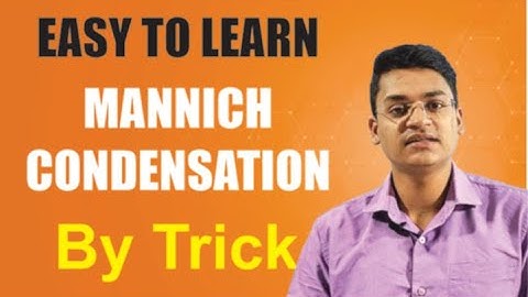 Mannich condensation reaction | Organic chemistry | Name Reaction