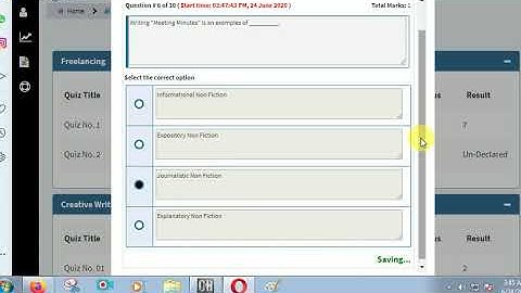 Digiskill  Creative Writing Quiz no 2 solution batch 7 2020|| learn to grow ||