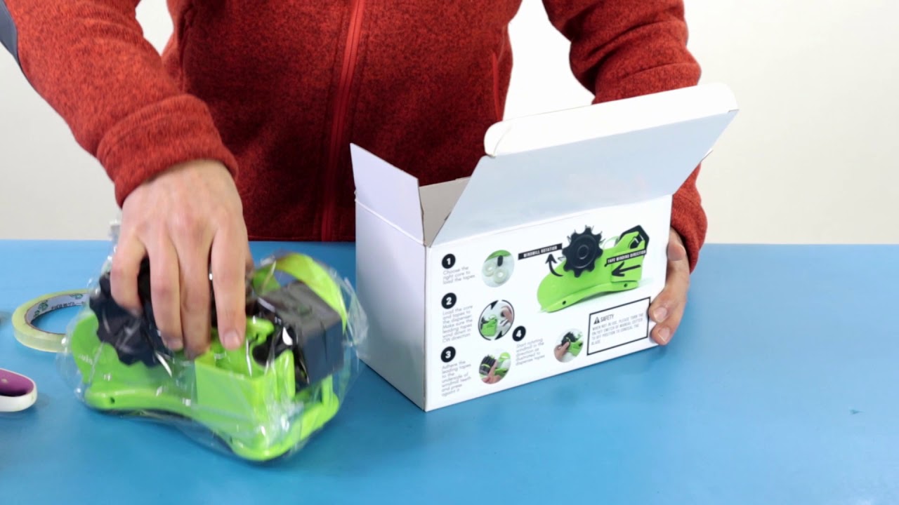 Unbox - Echomerx Multi-Roll Heat Tape Dispenser - components and