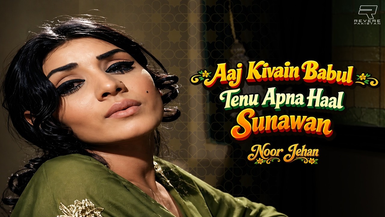 Aaj Kivain Babul Tenu Apna Haal Sunawan | Noor Jehan | (Official 4K Music Video)