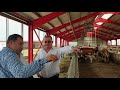 Vizita ministrului Adrian Oros la ferma de vaci de lapte Rugan