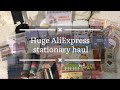 Huge Aliexpress stationery haul 🌿💫 [ASMR/soft music]