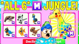 I Traded *ALL 6* MEGA JUNGLE THEME Pets In Adopt Me !! Trading *EVERY* New Jungle Pet (COMPILATION)