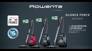 Rowenta - Silence Force Aspirateur Avec Sac Silencieux Performant Capacité  XL4 5L 67dB 450W Métal Gris - Aspirateur traîneau - Rue du Commerce