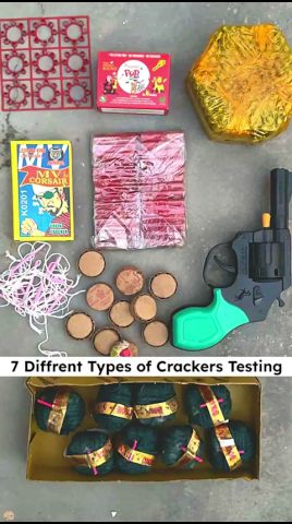 7 Different Types Crackers Testing | Diwali 2025 #crackers #shorts #shortsfeed #diwali  #experiment