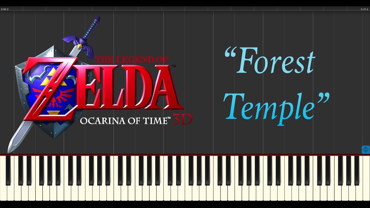 The Legend of Zelda: Ocarina of Time - Forest Temple (Piano Tutorial  Synthesia) - YouTube