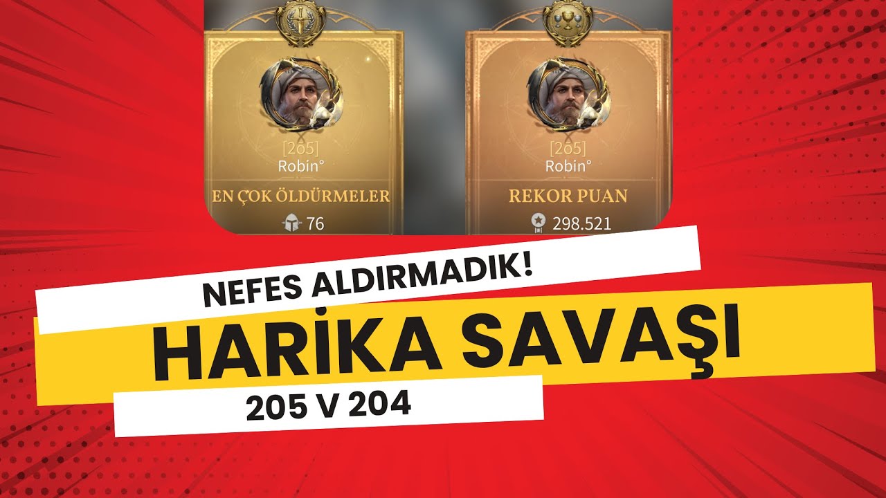 Harika Savaşı 205v204 | Nefes Aldırmadık!| @ageofempiresmobile