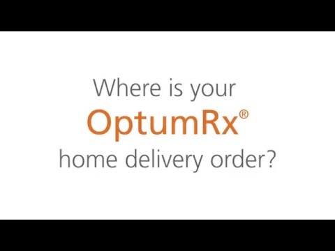 Where is my OptumRx home delivery order?