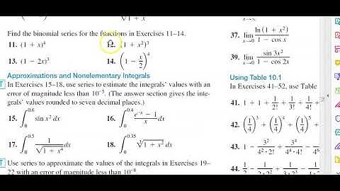 Math 1150 section 10.10(2) Applications of Taylor Series