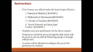 Open Electives: Introduction and Instructions [All programmes]