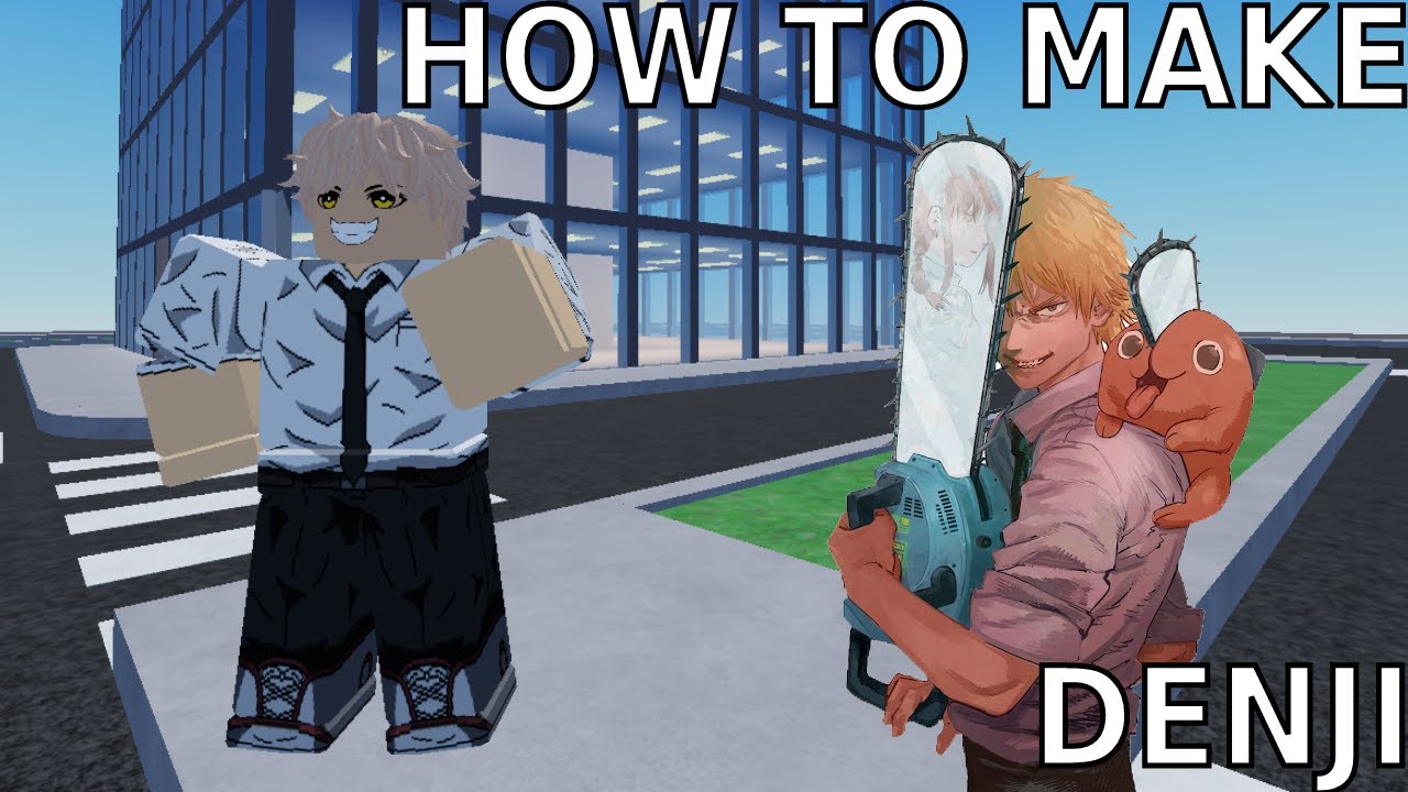 I made Denji again in roblox : r/ChainsawMan