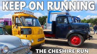 THE CHESHIRE RUN 2024 - classic LORRIES & CARS enjoy the sunshine (eventually)