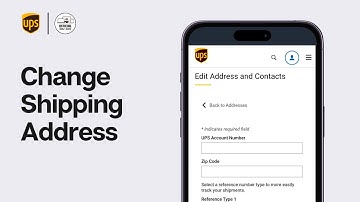 How To Change Shipping Address in UPS