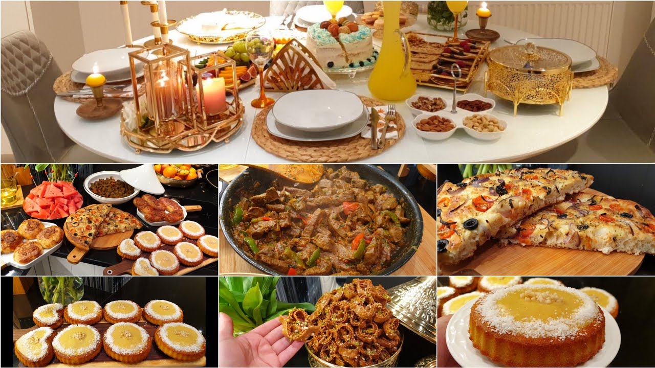 مائدة رمضان 4كلشي اقتصادي 🥰بسبوسة سريعة ورااائعة 💯خبز الفكاشييا الإيطالي خطيير😍الكبدة مشرملة/شباكية💯