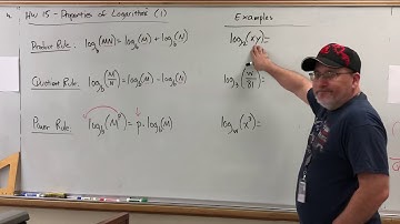 HW 17 (1) Properties of Logarithms - Product, Quotient, and Power Rules