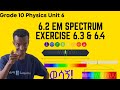 Grade 10 Physics Unit 6 6 2 EM Spectrum Exercise 6 3 6 4 Review Questions Saquama 