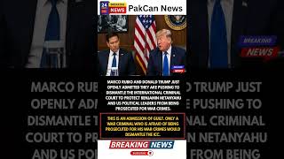 Trump and Rubio Target the ICC in Major International Justice Dispute | PakCan News