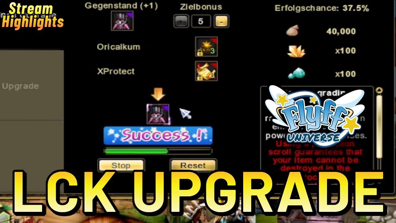 Ultimate Lusaka's Crystal Knuckle +5 Upgrade in Flyff Universe!