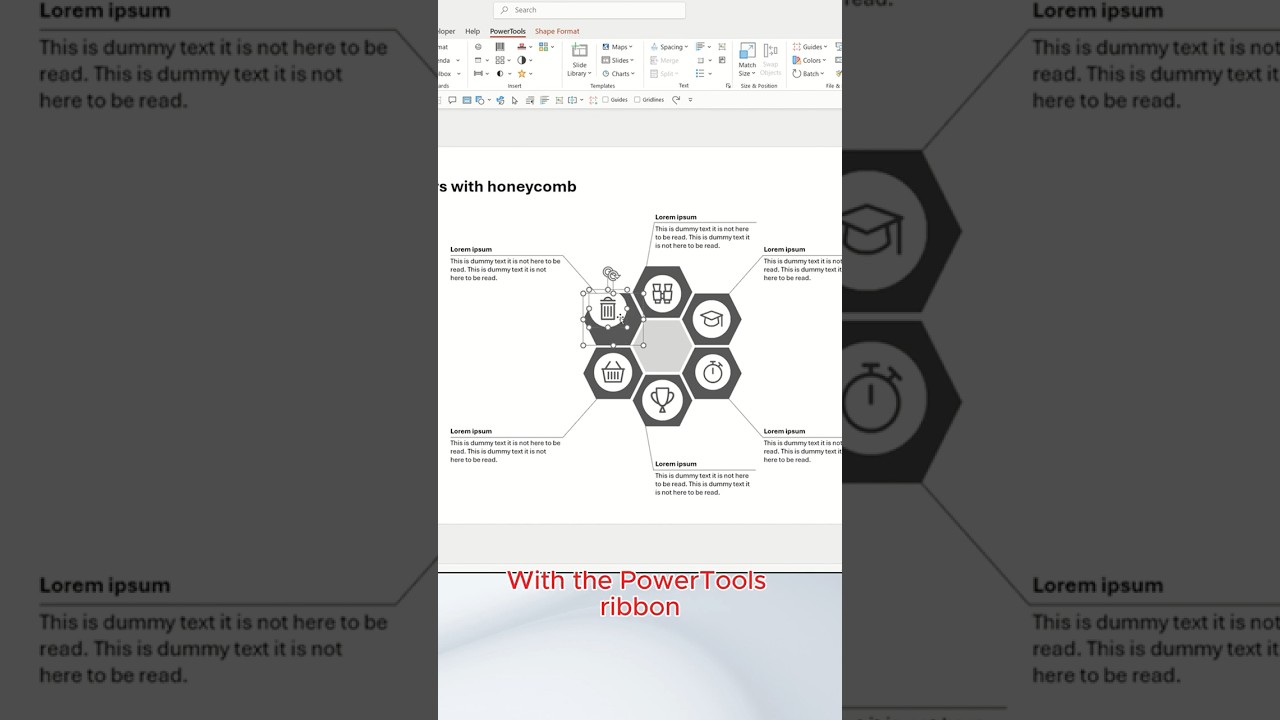 Align PowerPoint shapes middle and center with one click #consulting #finance #powerpoint