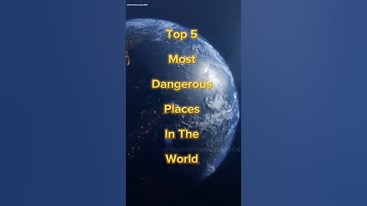 Top 5 Most Dangerous Places In The World #shorts