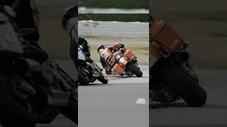 The beauty of Mission King of the Baggers racers in slow motion. #racing #bagger #grace #shorts