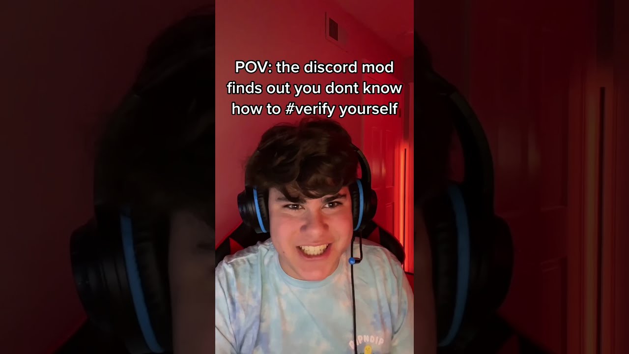POV The Discord Mod Finds Out You Dont Know How To Verify Yourself