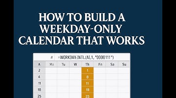 How Do Show Only Certain Days of the Week?
