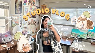 STUDIO VLOG | A long awaited studio ✨glow up✨ with Branch & LOTS of drawing (and chatting ofc)