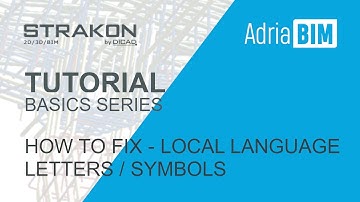 STRAKON - Tutorial - Basics: How to fix local Language Letters / Symbols