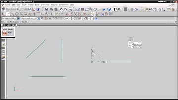 how to use line tool in unigraphics NX-Video tutorial