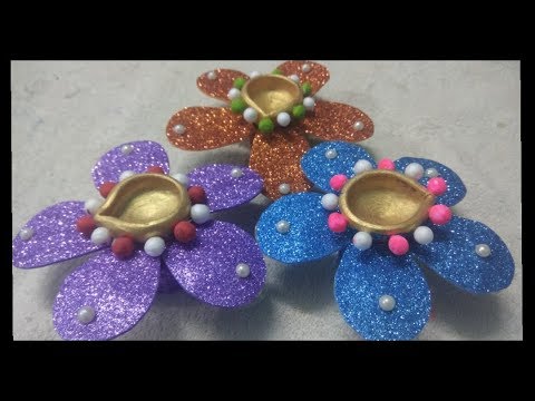 10 मिनट में बनाये दिया स्टैंड प्लास्टिक बोतल से | How to make diya stand from waste plastic bottle| - YouTube