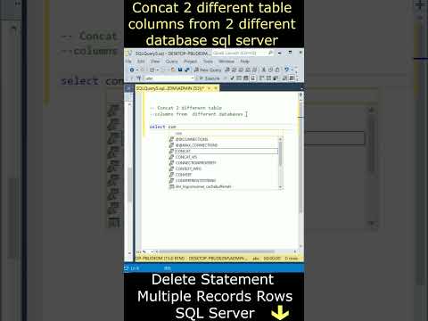 Concat Colums From Different 2 Tables And Databases SQL Server