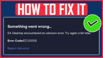 EA APP ERROR CODE EC 10005 FIX (NEW) | Fix EA App Something Went Wrong Error