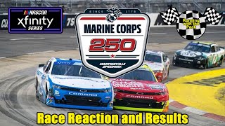 Live NASCAR Xfinity Series US Marine Corps 250 @ Martinsville Speedway Race Reaction and Results