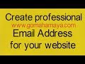 How to create professional email Address for your website