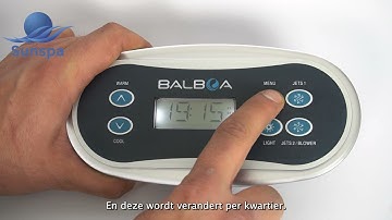 Instructievideo - Instellen filtercyclus Balboa TP500S Display
