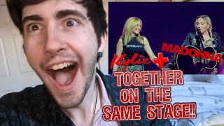 Madonna and Kylie Minogue REACTION! - FINALLY On The Same Stage Together! (Madonna Celebration Tour)